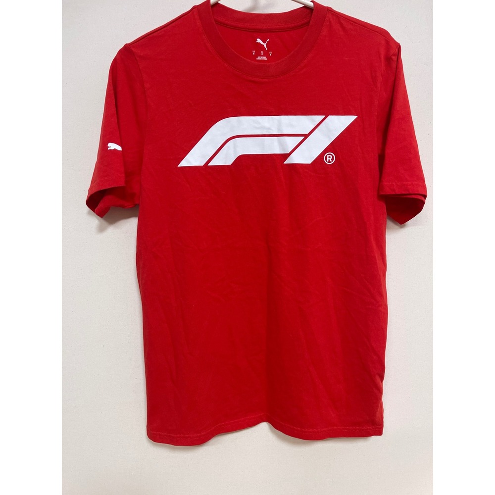 Puma F1 Formula 1 Racing Graphic T-Shirt Red Mens Size Medium 635265-03